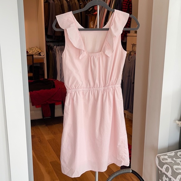 Light pink jcrew ruffle dress, never worn! - Picture 3 of 4